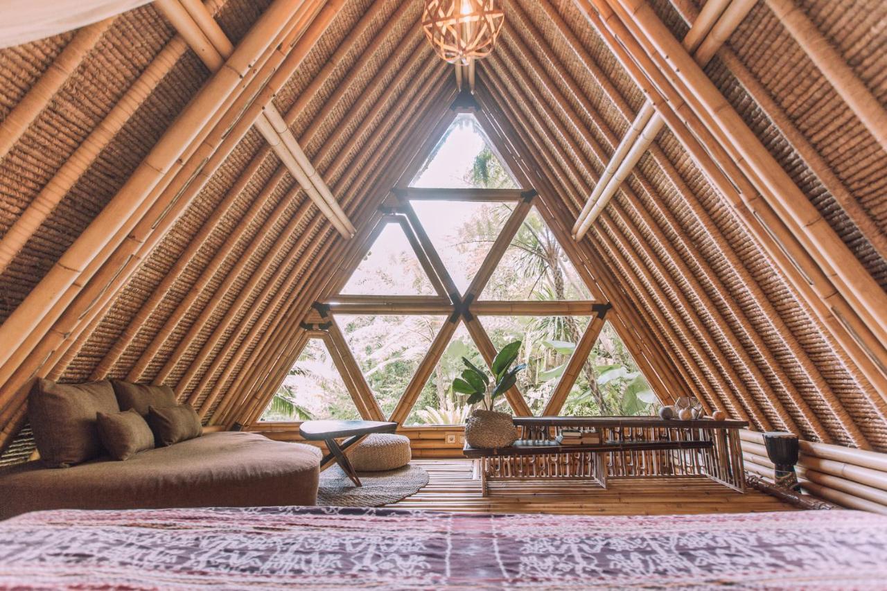 Hideout Eco Bamboo House Bali Villa Selat Bagian luar foto
