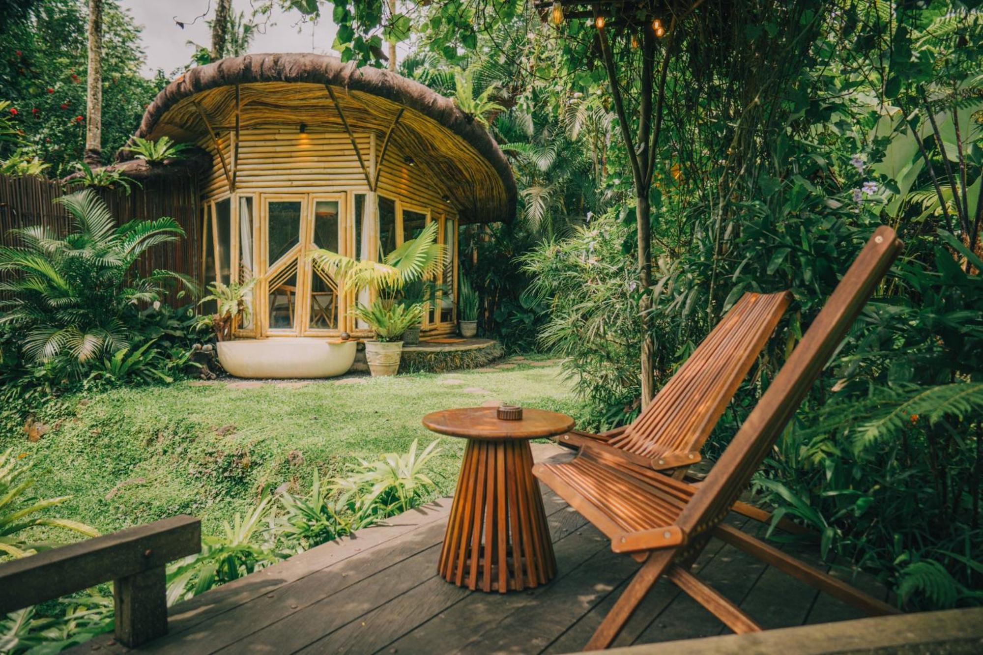 Hideout Eco Bamboo House Bali Villa Selat Bagian luar foto