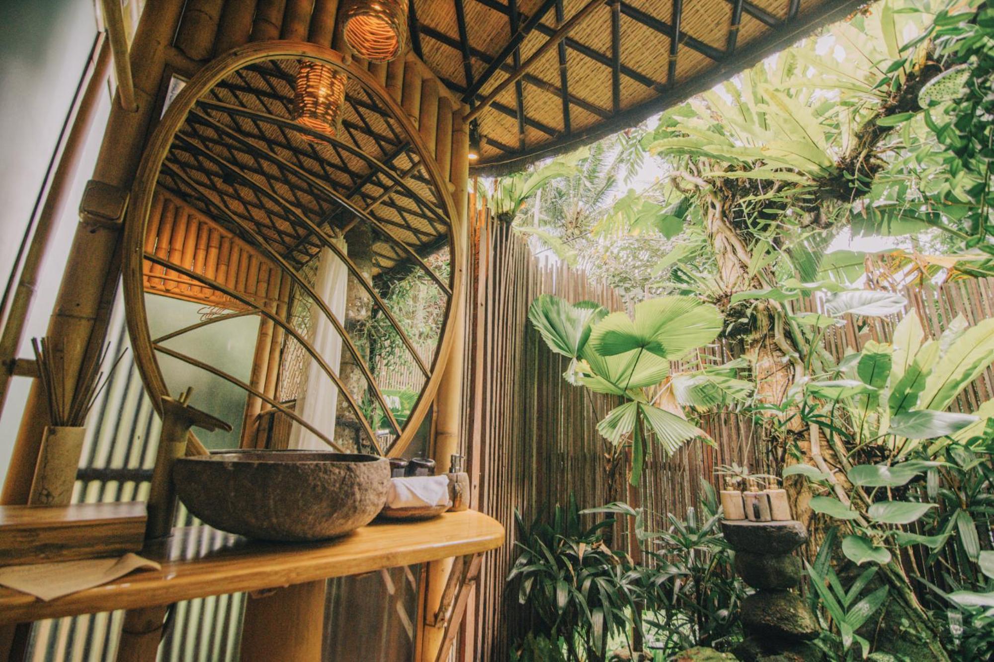 Hideout Eco Bamboo House Bali Villa Selat Bagian luar foto