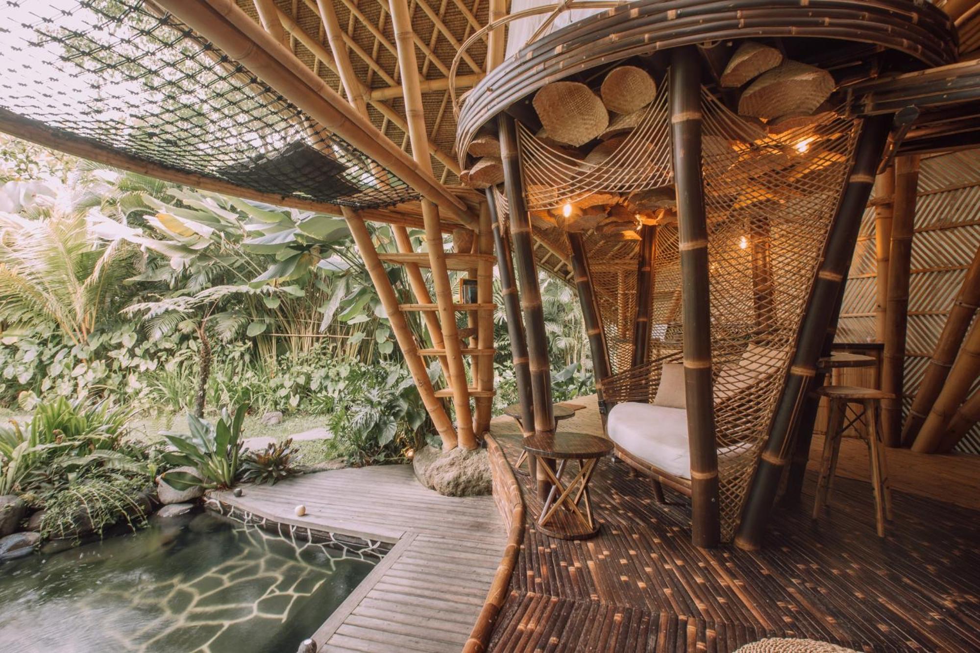 Hideout Eco Bamboo House Bali Villa Selat Bagian luar foto