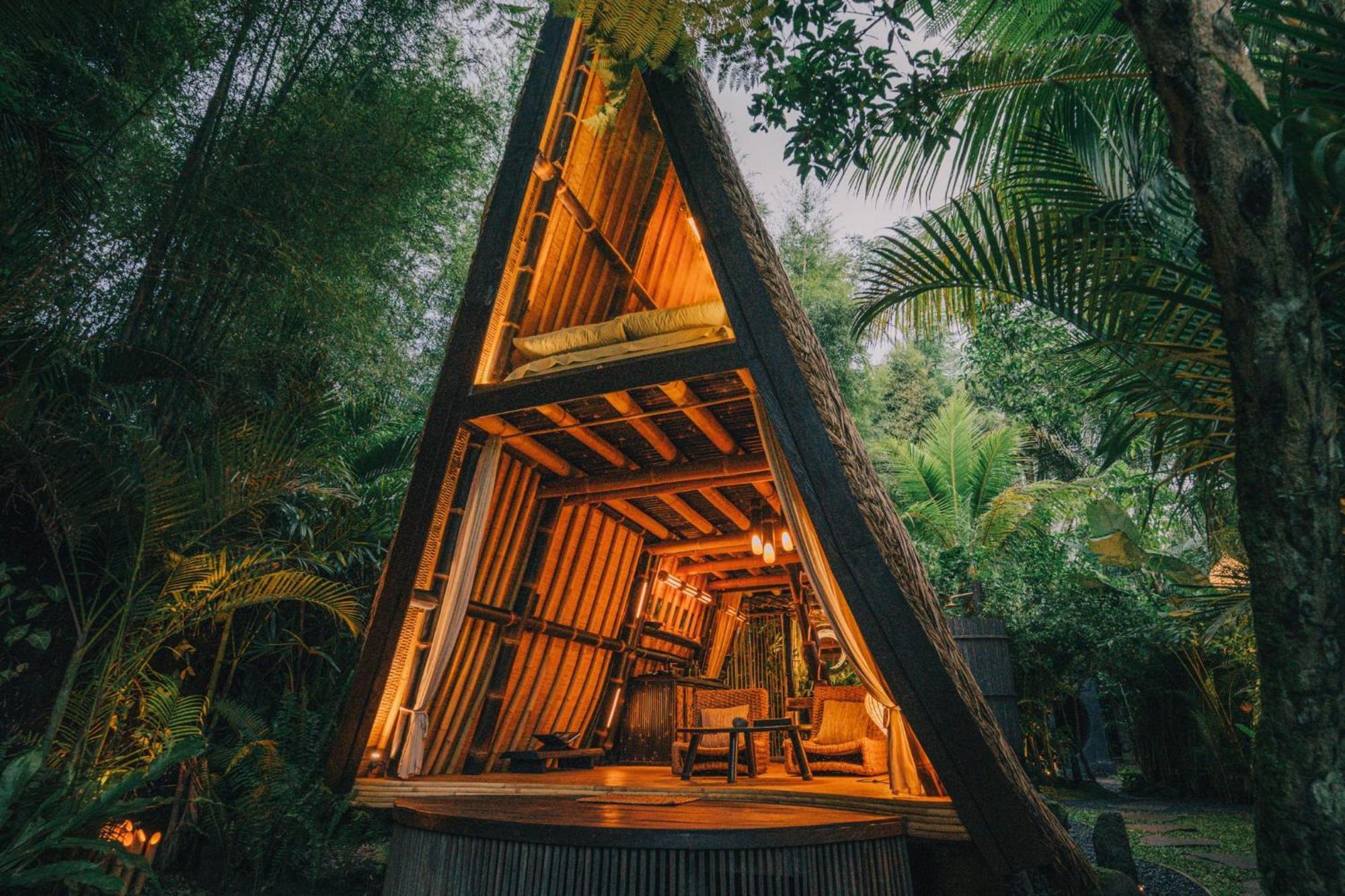 Hideout Eco Bamboo House Bali Villa Selat Bagian luar foto