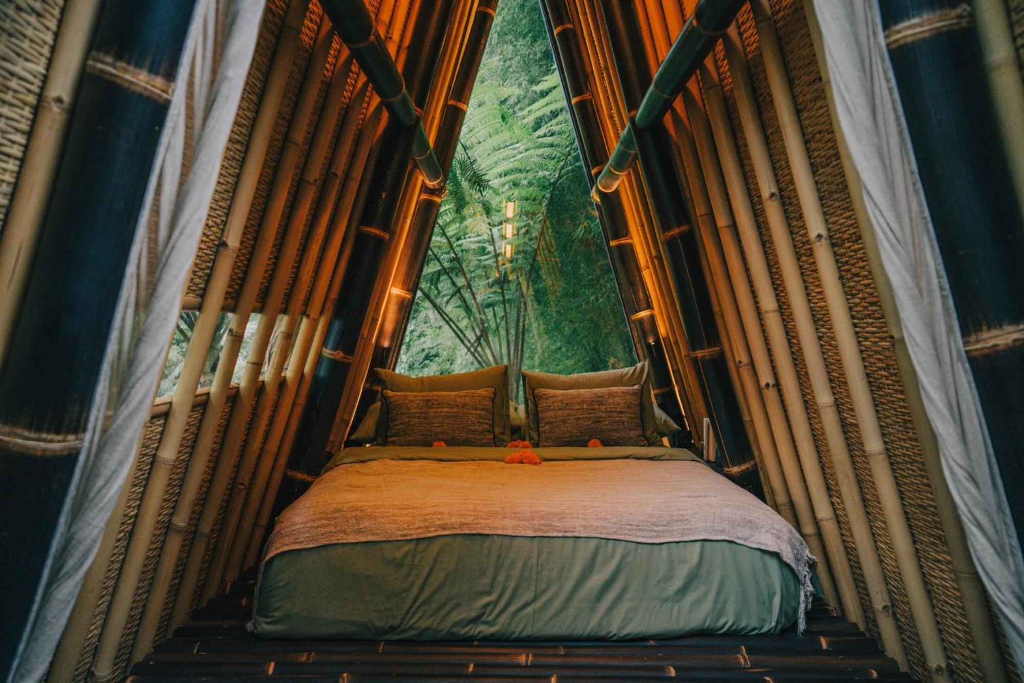 Hideout Eco Bamboo House Bali Villa Selat Bagian luar foto