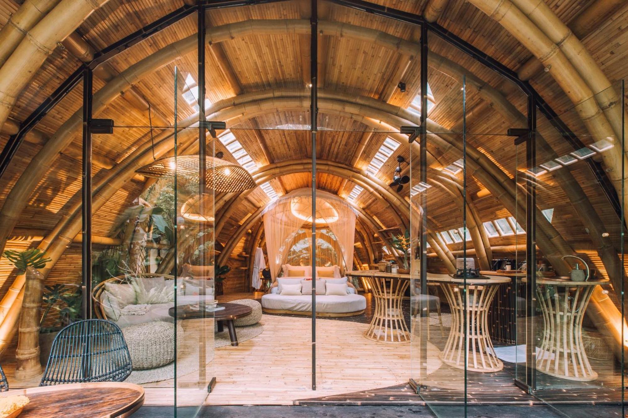 Hideout Eco Bamboo House Bali Villa Selat Bagian luar foto
